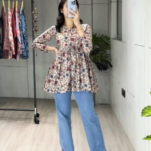 floral short kurti