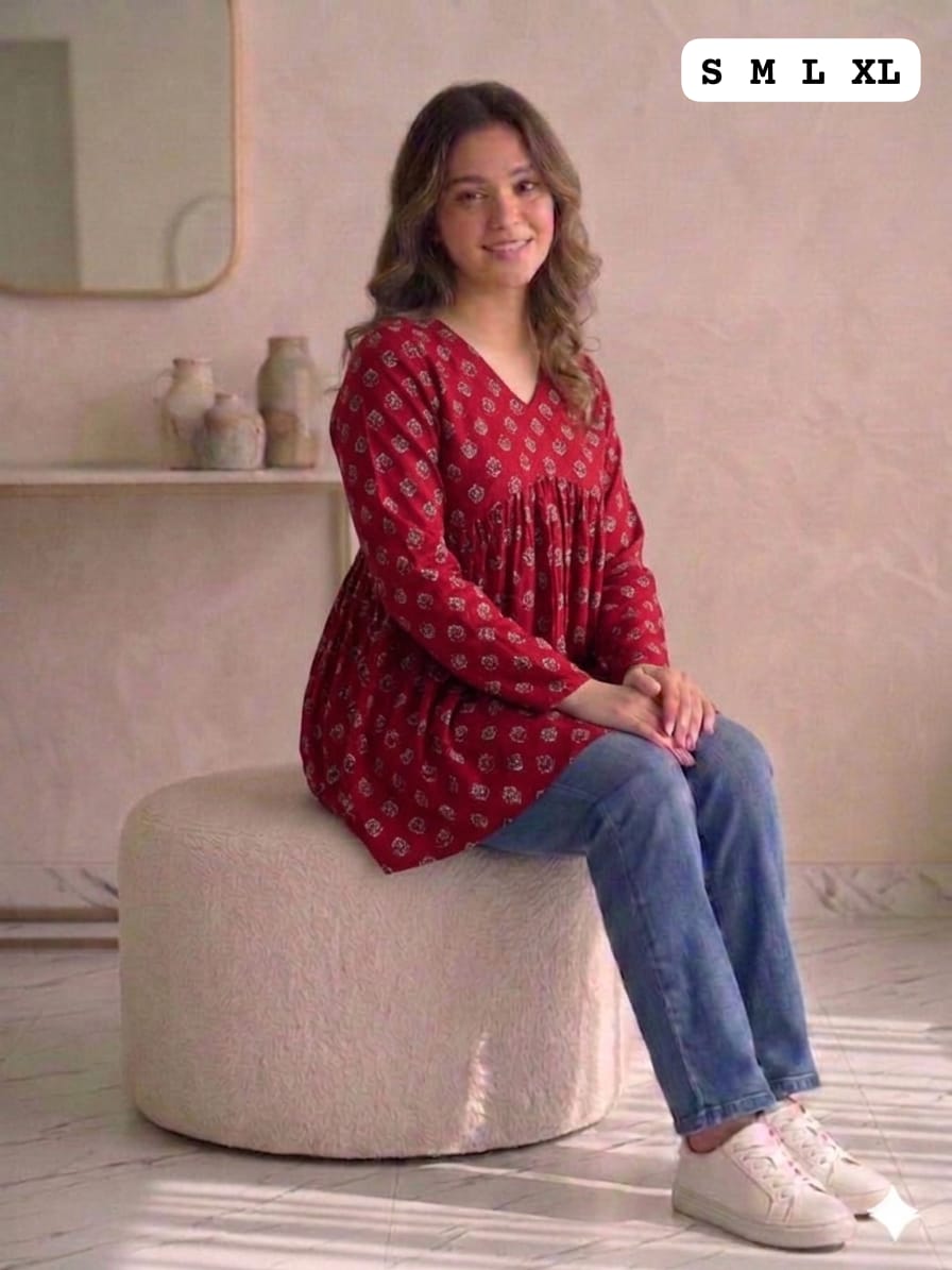 Peplum tunic top