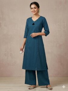 Dhabu cotton A line coord