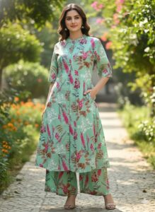 Long Cotton Co-ord Set for Women