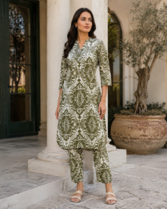 Cotton Printed Kurti Palazzo Set for Women