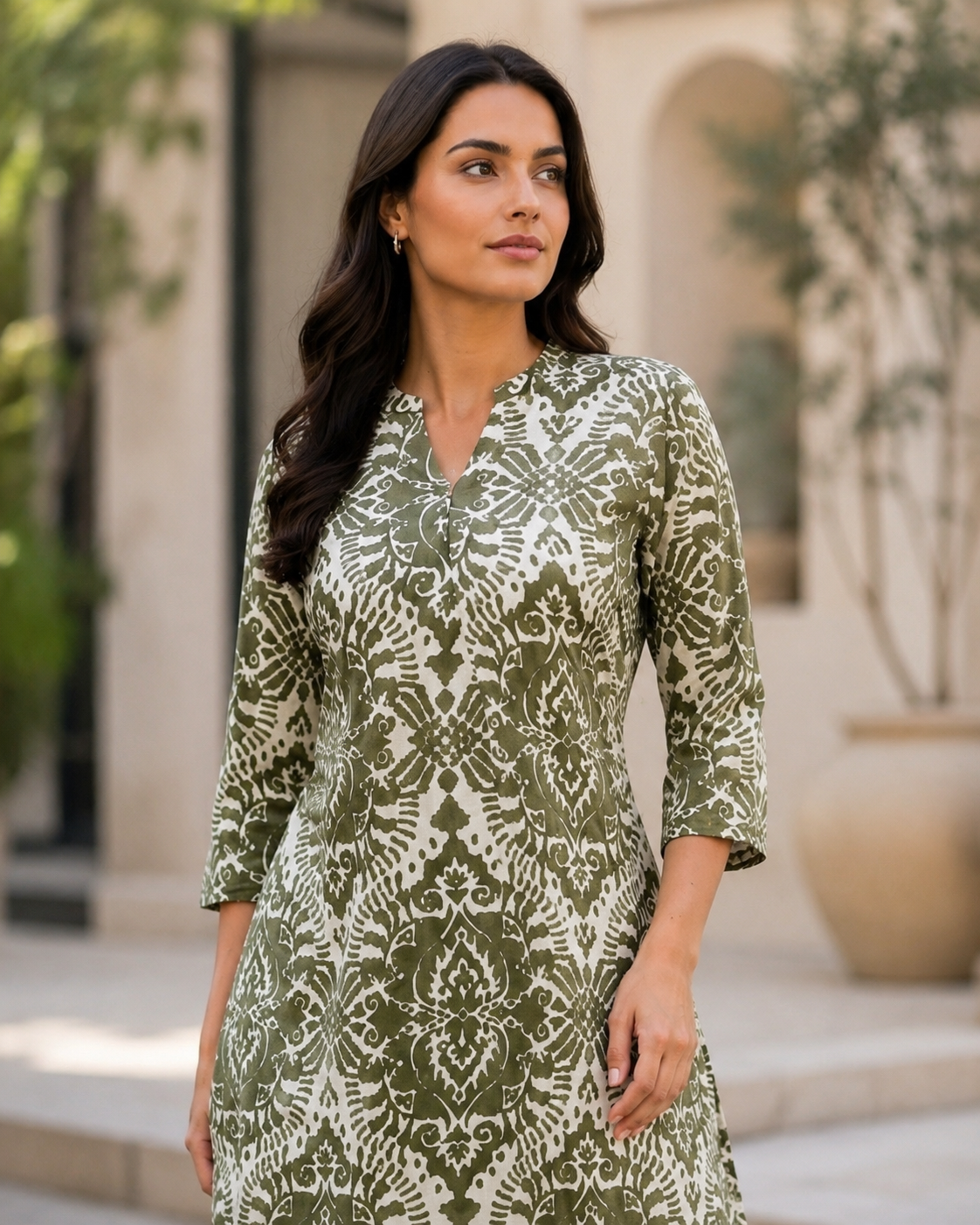 Cotton Printed Kurti Palazzo Set for Women