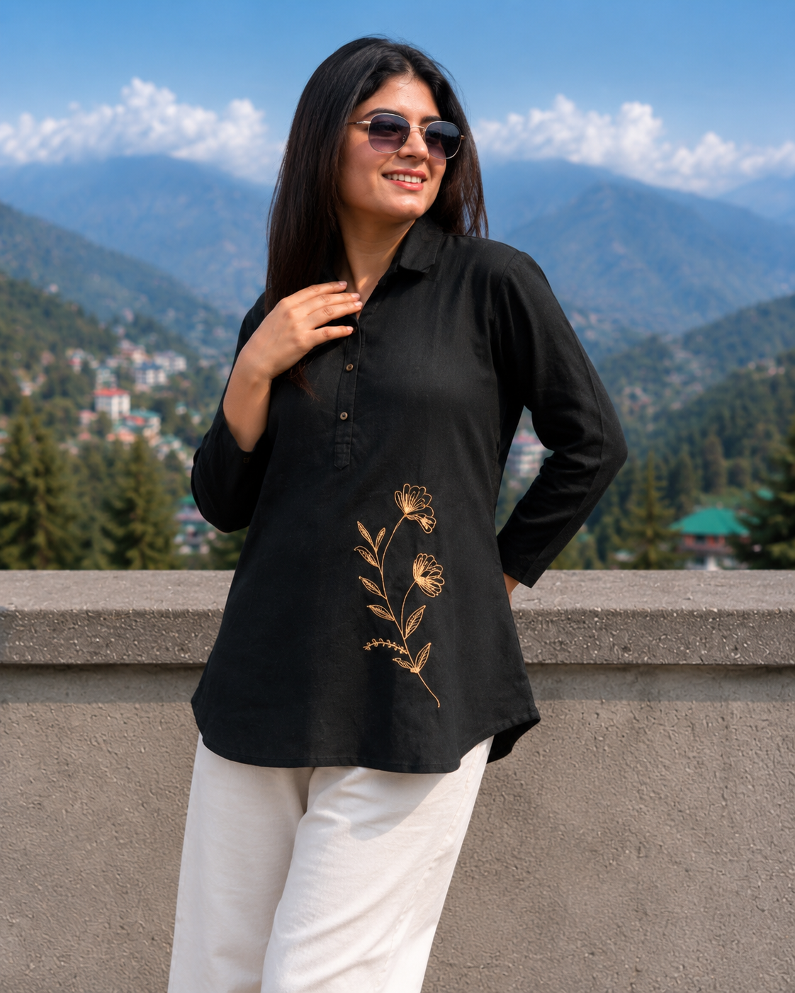 Cotton Slub Shirt Pant Set