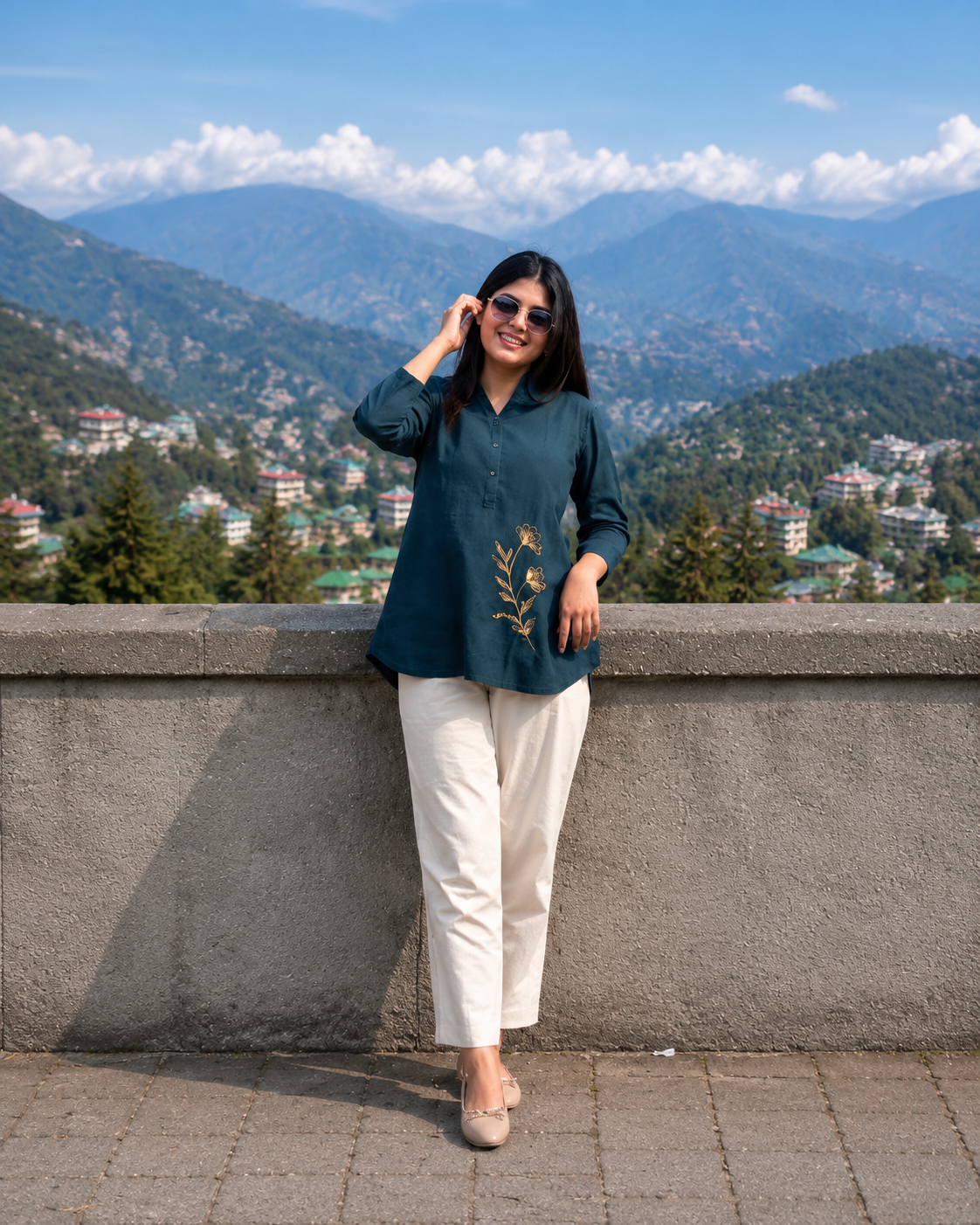 Cotton Slub Shirt Pant Set