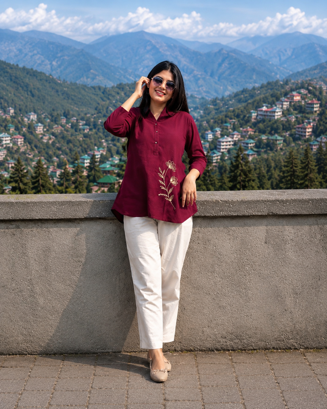 Cotton Slub Shirt Pant Set