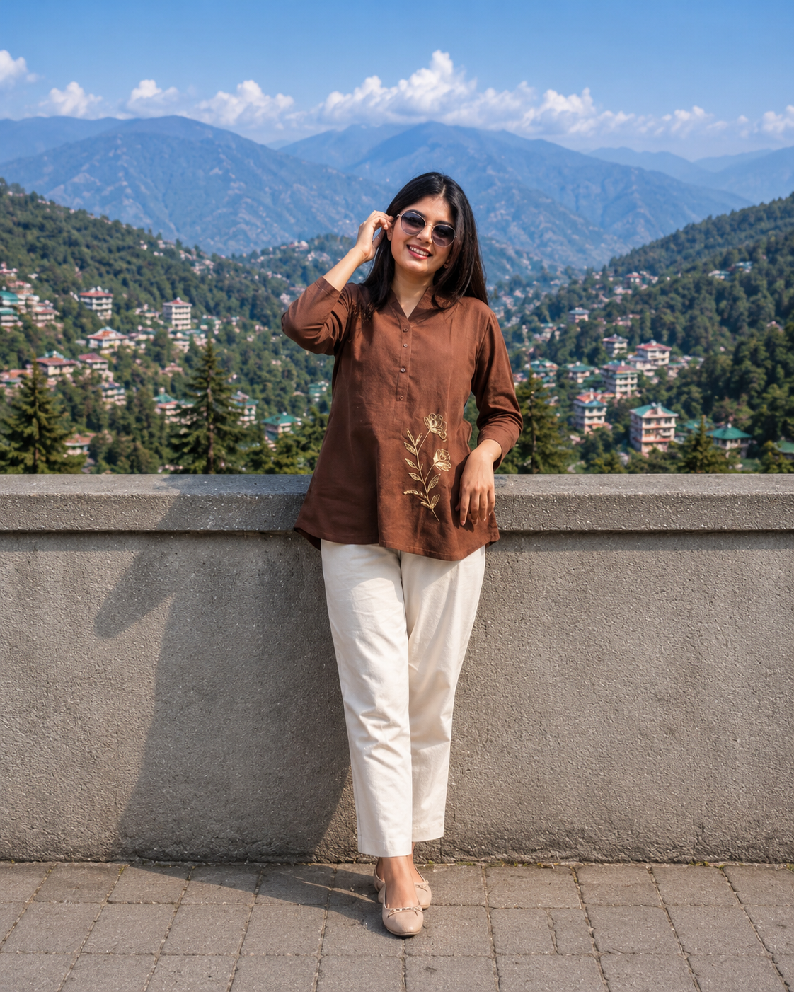Cotton Slub Shirt Pant Set for Women – 4 Colors