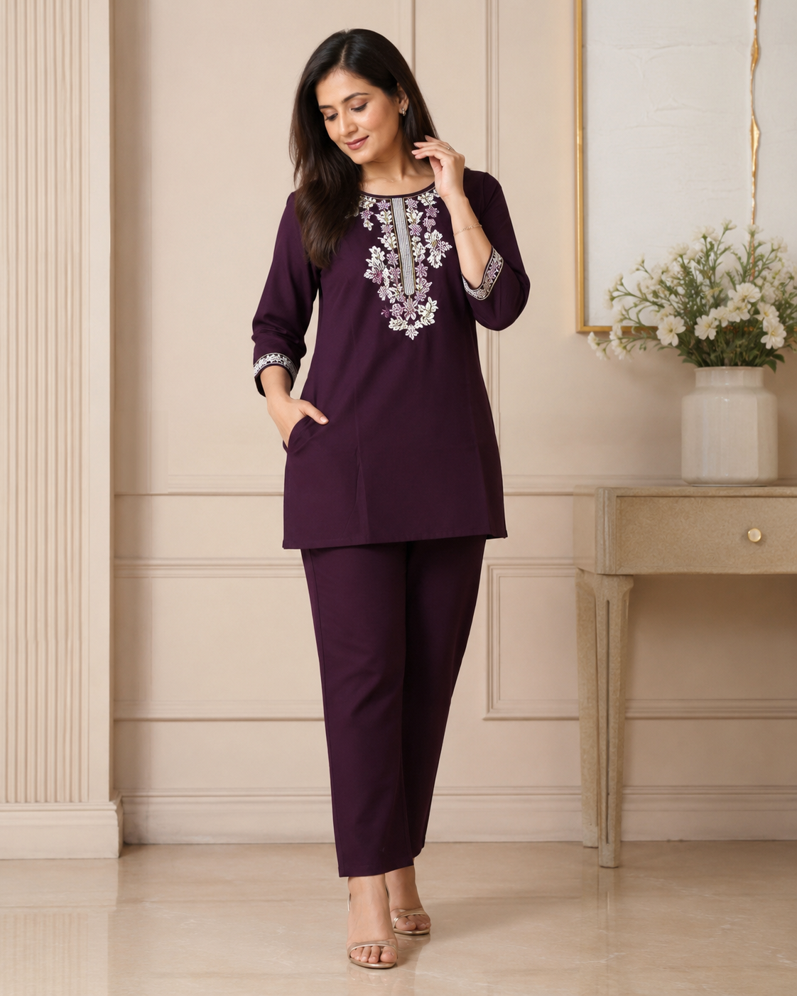 Premium Dhabu Cotton Co-ord Set for Women