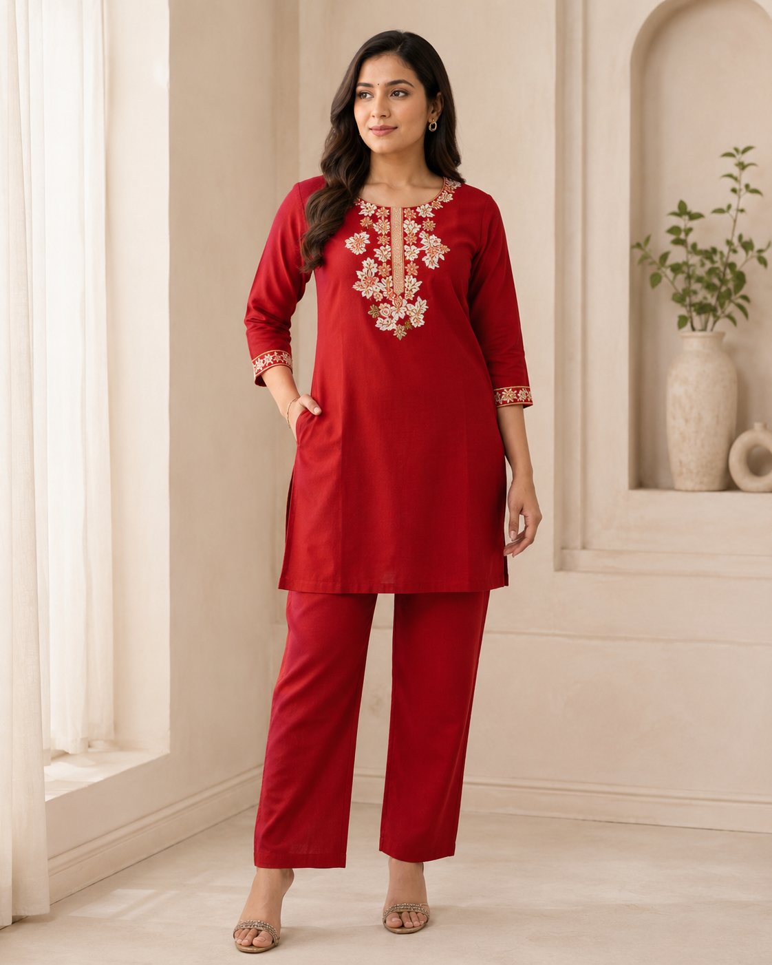 Premium Dhabu Cotton Co-ord Set for Women