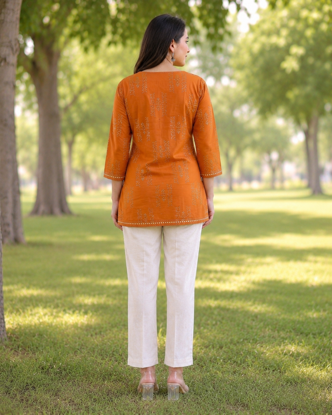 Jaipuri Print Cotton Short Kurti