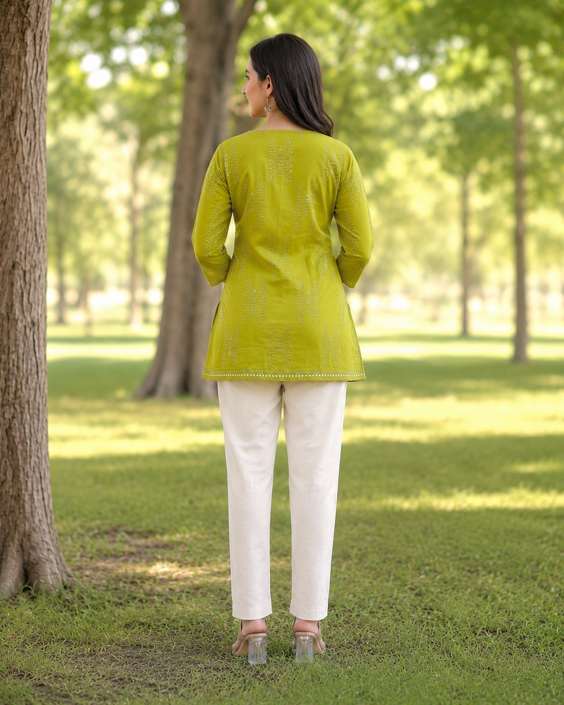 Jaipuri Print Cotton Short Kurti