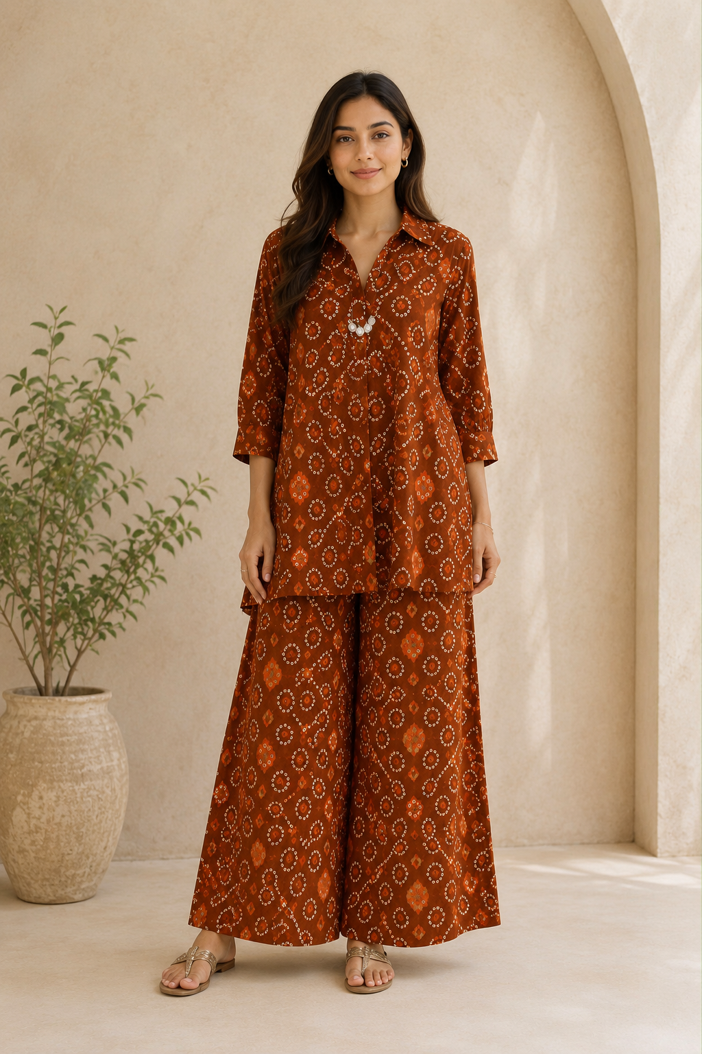 Premium Printed Pure Cotton Co-ord Set for Women